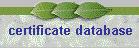 Certificate Database